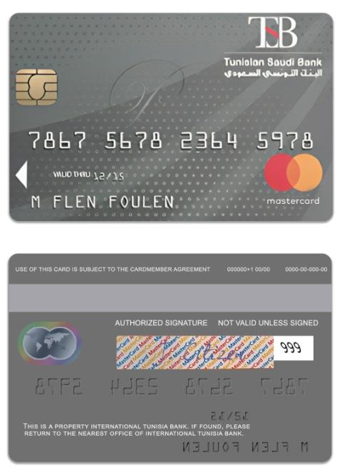 Tunisia International Tunisia Bank platinum mastercard